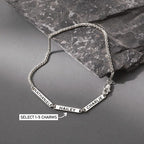 Custom Name Bracelet For Men, Kids Names Bracelet, Father's Day