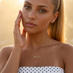 Script Name Necklace, Custom Cursive Nameplate Pendant, Dainty Personalized Jewelry, Silver Gold Rose Gold Gift for Her