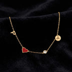 Personalized Zodiac Birthstone Necklace, Custom Star Sign Heart Charm, Dainty Gold Astrology Jewelry, Birthday Gift For Her Women